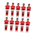 thumbnail image 4 of Siruishop Ensemble de 10 Pcs de Baby-Foot pour Hommes Ensemble de Soccer Table Mini Poupée Table Soccer Hommes Rouge Blanc, 4 of 8