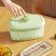 thumbnail image 1 of Bandeja de Hielo Prensada de 28 Cavidades, Molde para Cubitos de Hielo de Gran Capacidad, Fácil Desmolde, con Tapa, Caja de Hielo con Pala para Hielo., 1 of 7