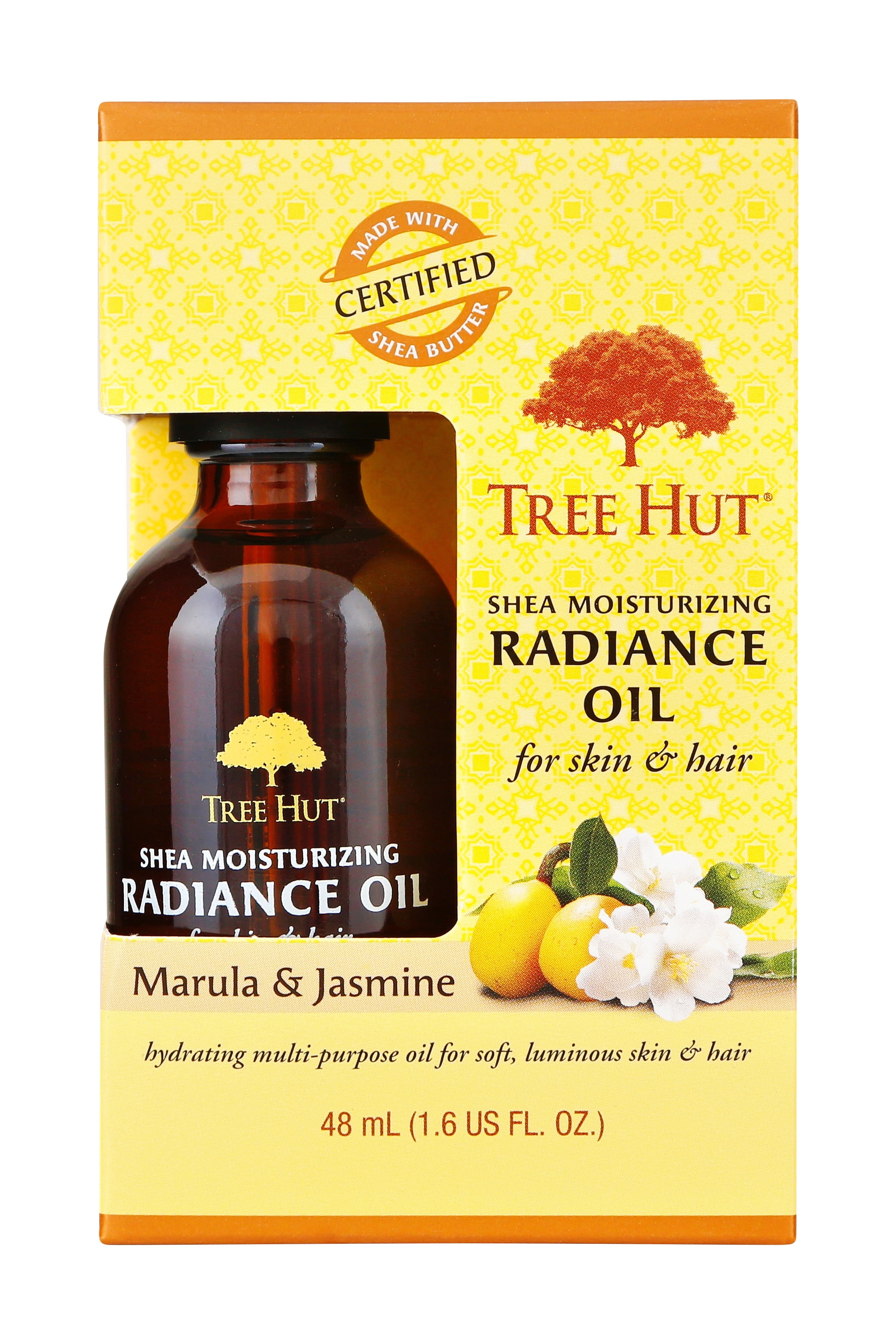 Tree Hut Shea Moisturizing Radiance Oil Marula & Jasmine, 1.6oz, Ultra Hydrating Oil for