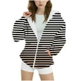 thumbnail image 2 of Cowsor Girls Zip Up Hoodies Oversized Lightweight Hooded Sweatshirt Casual Long Sleeve Jacket Y2K Fall Clothes, 2 of 4