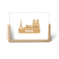 thumbnail image 1 of Cadre Photo en Bois Motif Point de Repère Jaune Français pour Table, 1 of 3