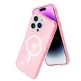 thumbnail image 6 of ShellTech for iPhone 13 Pro Max Case Clear Magnetic Glitter Compatible with Magsafe, Sparkle Bling Hard Magnet Mag Cover Non-Yellowing, Shiny Cute Phone Case for Women Gilrl,Pink, 6 of 9
