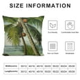 thumbnail image 5 of Chilfamy  Tropical Palm Tree Throw Pillow Covers Vintage Green Decorative Pillows Case Outdoor Cushion Covers for Couch Sofa Bed Home Decor White, 5 of 5