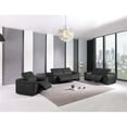thumbnail image 2 of Titan Furnishings Genuine Italian Leather Power Reclining Loveseat in Dark Gray, 2 of 10