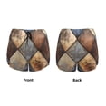 thumbnail image 3 of Xecao Rustic Tile Pattern for Double-layer Running Short for Women, Perfect for Gym, Tennis, and More, Featuring a Convenient Pocket-Medium, 3 of 7