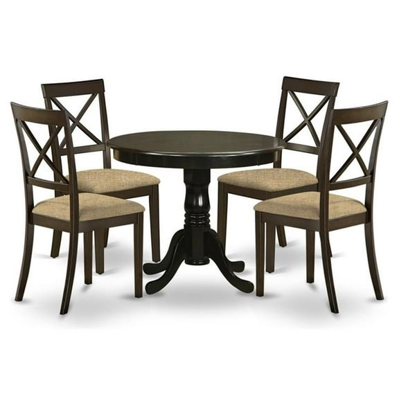Atlin Designs 5-piece Dining Table and Chair Set in Cappuccino