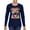 Navy, variant on Dean Russo Best Dog Dog Lover Womens Graphic Long Sleeve T-Shirt, Kelly, X-Large