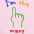 thumbnail image 2 of CafePress - I'm THIS MANY 1St Birthday Infant Bodysuit - Baby Light Bodysuit, Size Newborn - 24 Months, 2 of 4