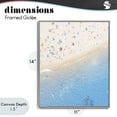 thumbnail image 4 of Stupell Industries Coastal Happy Beach in Summer Gray Framed Giclee Art, 11 x 14, by Leah Straatsma, 4 of 8
