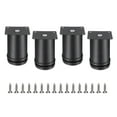 thumbnail image 1 of Patas de Muebles de 3 Pulgadas, Patas Redondas Ajustables para Gabinetes, Extensores de Esquinas para Sofá, Paquete de 4, Negro, 1 of 5