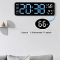 thumbnail image 4 of Bearachild Reloj de pared de salón multifuncional 2 juegos de despertador interruptor Celsius/Celsius 1. Visualización de la hora Decoración del hogar, 4 of 6