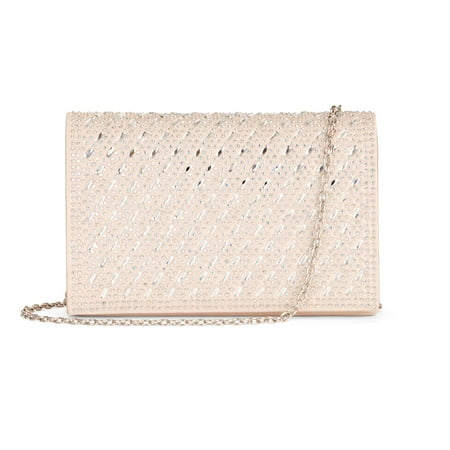 Metallic Leather Flap Clutch - Gunne Sax by Jessica McClintock Karly Flap Clutch