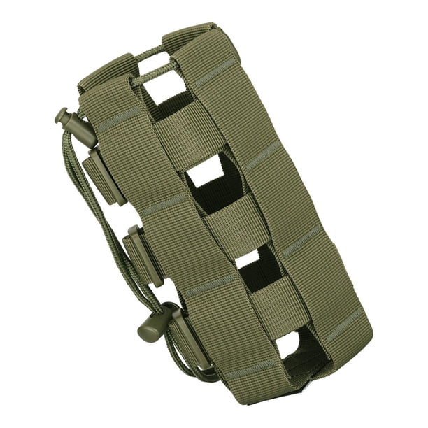 Eigraketly Bolsa de hervidor ajustable con correa de puntos Soporte con cordón Kits de bolsa de botella de agua Escalada Montañismo Negro Escalada Verde Eigraketly OD024235-04
