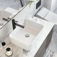 thumbnail image 3 of Bathroom Vessel Sinks, Undermount Bathroom Sink, Ceramic Lavatory Vanity Vessel Sink with Overflow, Rectangle Sink, Undercounter Basin, 3 of 8