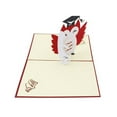 thumbnail image 2 of OULII Graduation Greeting Cards with 3D Doctoral Hat Design Multi Color for Creative Wishes, 2 of 2