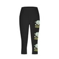 thumbnail image 4 of Pantalones de Ajuste Seco Mujeres Impresas Leggings Recortados Casuales, Pantalones Elásticos Transpirables para el Yoga Y el Uso Diario, 4 of 4