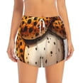 thumbnail image 2 of Gaeub Cartoon Cheetah With Attitude Print Women's Athletic Shorts,High Waisted Running Shorts,Pocket Sporty Short,Gym Elastic Workout Shorts-Small, 2 of 7