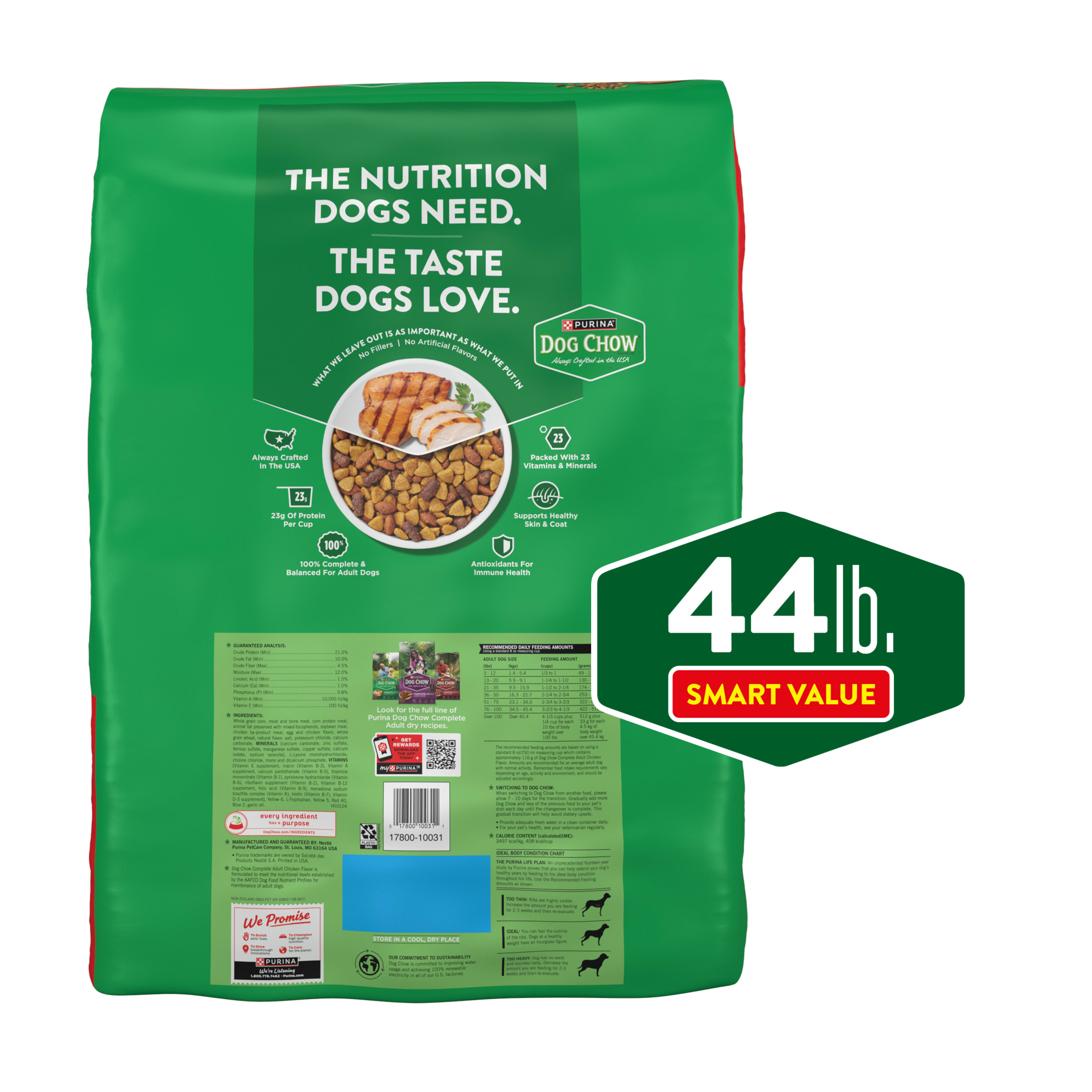 Purina Dog Chow Complete Adult Chicken Dry Food, 44 lb photo 6