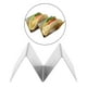 thumbnail image 4 of Soporte para tacos de acero inoxidable, soporte para bandeja, estante para tacos, apto para horno, parrilla y lavavajillas, herramienta de cocina A, 4 of 8