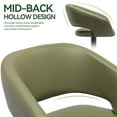 thumbnail image 4 of Modern Swivel Bar Stools, Adjustable PU Leather Counter Bar Chairs with Footrest for Kitchen Island Dining Room, 4 of 11