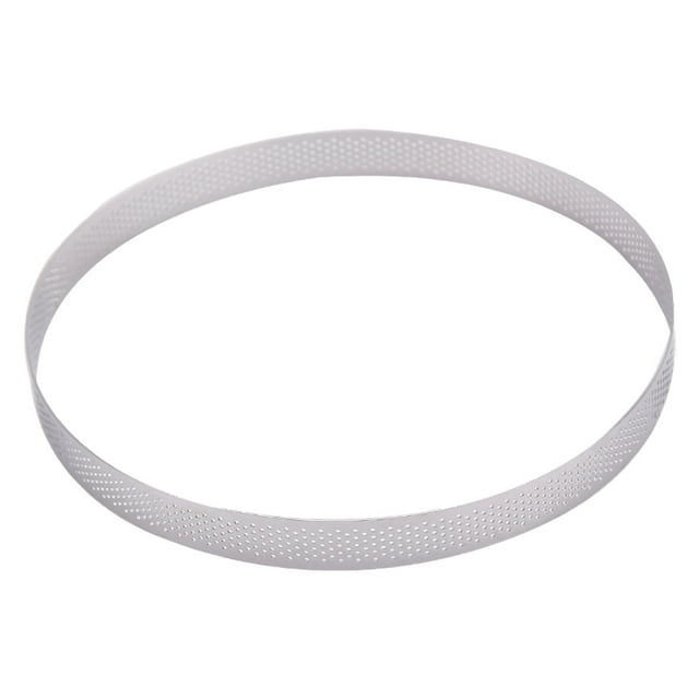 Anneau à Tarte en Acier Inoxydable Perforé de 8 Pouces pour une Cuisson et une Cuisine Supérieures
