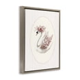 thumbnail image 2 of Stupell Industries Cottage Nursery Ballerina Swan Striped Brown Floating Frame Canvas Art, 25 x 31, by LSR Design Studio, 2 of 8