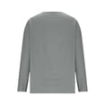 thumbnail image 4 of Dvprdro Womens V Neck Blouses Long Sleeve Loose Fit Tops Cotton Linen Pullover Shirts Casual Summer Tops, 4 of 7