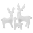 thumbnail image 2 of Gymnture christmas 3 Ceramic Deer Figurines for Xmas Home Decor, 2 of 10