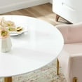 thumbnail image 6 of Modway Verne 40" Dining Table in Gold White, 6 of 6