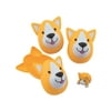 Dog Shaped Molded Easter Eggs - Party Supplies - 12 Pieces