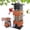 Brown, variant on Squirrel Proof Bird Feeder,3.5LBS Metal Bird Feeders for Outdoors Hanging,Wild Birdseed Feeders for Finch Cardinal Blue Jay Outside (Green)