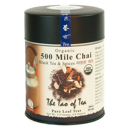 The Tao of Tea, Organic 500 Mile Chai Tea, Loose Leaf Tea, 4 Oz (Best Organic Loose Leaf Tea)