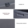 thumbnail image 5 of Tcbosik 120 Gallon Waterproof Large Deck Box Indoor Outdoor Lockable Storage Container for Patio Furniture Cushions, Toys and Garden Tools, 5 of 9