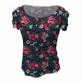 thumbnail image 1 of Blusa George Talla EG Manga Corta Floreada Marino, 1 of 4