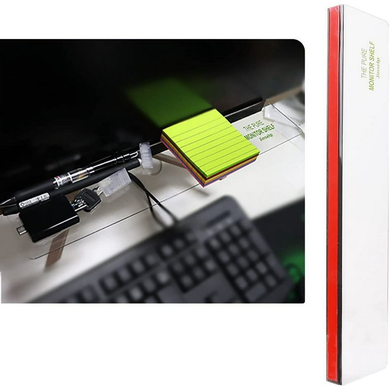 MDOZQ Office Desk Accessories 2pcs Monitor Memo Board Computer Message  Board Office Supplies for Women Men Computer Sticky Note Holder Home Office
