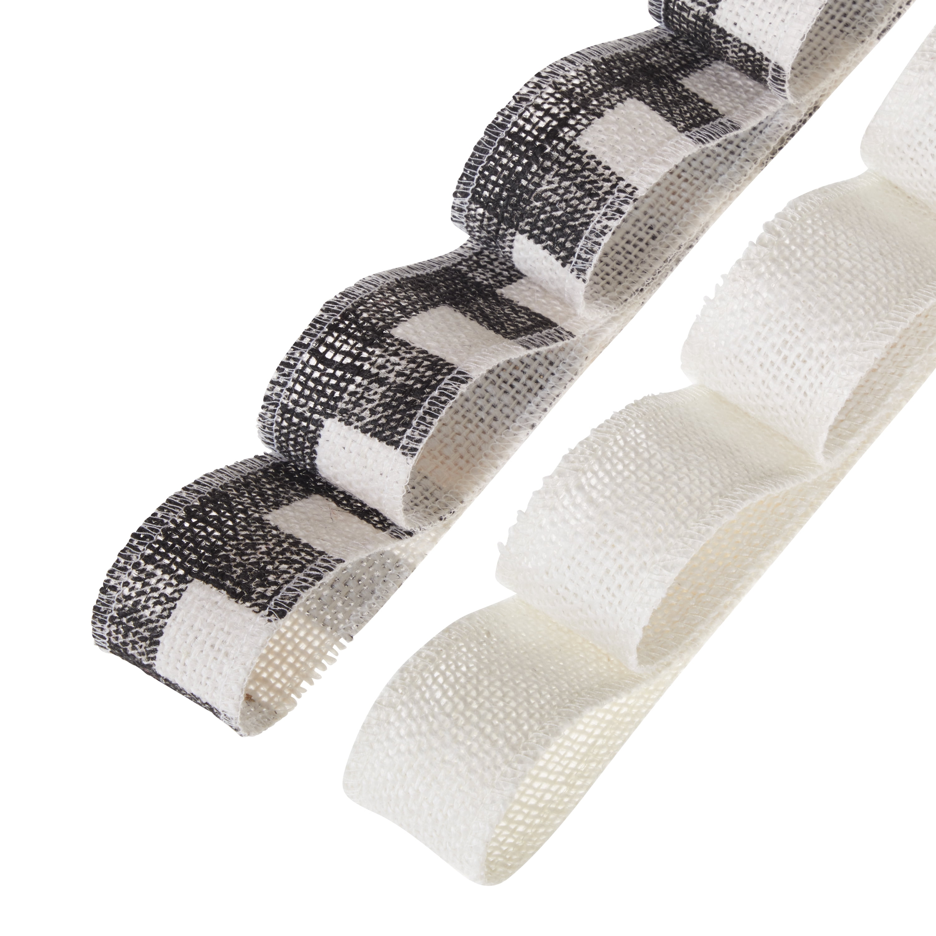 (2 pack) Love, Laugh, Craft Jute Burlap Ribbon Set, 1.5"W x 3-Yards, Multi-color
