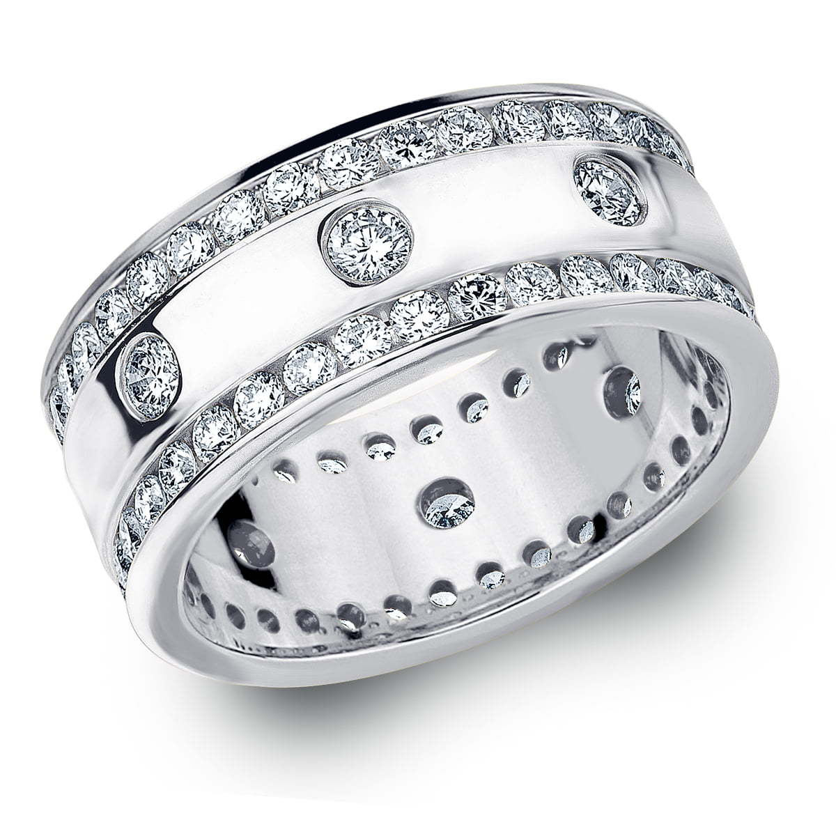 Eternity Wedding Bands 2.0 CT Diamond Eternity Wedding Band in White