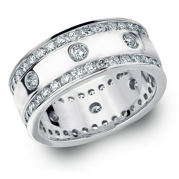 Eternity Wedding Bands 2.0 CT Diamond Eternity Wedding Band in White