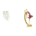 thumbnail image 1 of Adhesivo de pared con hojas de plantas, estatua de bailarina de ballet, adorno de bailarina de ballet, material de PVC, apto para dormitorio, s, 1 of 8