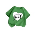 thumbnail image 3 of AWZXDE Hauts pour Filles Mignons à Imprimé Graphique Col Rond Manches Courtes T-Shirt d'Été Décontracté pour Tout-Petits Enfants Bébé, 3 of 5