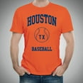 thumbnail image 5 of Houston Classic Baseball Arch Basic Cotton T-Shirt - X-Large - Orange, 5 of 6