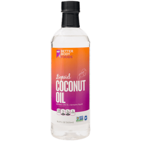 BetterBody Foods Liquid Coconut Oil, Has MCTs, 16.9 fl (Best Liquid Coconut Oil)