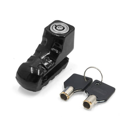 Black Scooter Wheel Security Disc Brake Rotor Lock w 2 Key for (Best Brand For Brake Rotors)