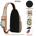 thumbnail image 4 of Geometric dog pattern Abstract dog art Minimalist dog design Print Crossbody Daypack Travel Daypack, Adjustable Shoulder Strap, Lightweight and Durable, Fashionable appearance, Ideal for short trips,, 4 of 6