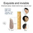 Hearing aid Rechargeable Digital Ear Amplifier for Seniors Noise Cancelling Small Size , Fit to Either Ear, Beige
