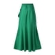 thumbnail image 4 of Faldas largas Falda larga casual para damas Una línea Asimétrica Color sólido Estilo sexy Traje diario Cgtredaw Verde T XXL para Mujer, 4 of 7