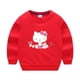 thumbnail image 2 of Jersey informal de algodón puro de nuevo estilo para niños de Hello Kitty, suéter de cuello redondo con estampado bonito para niños y niñas, Top para niños, 2 of 5
