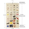 thumbnail image 2 of 80 Pockets Hanging Jewelry Organizer for Earrings Necklace Bracelet Ring Accessory Display Holder Box, 2 of 7