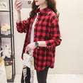 thumbnail image 5 of Brand Casual Women's Flannel Plaid Shirt 2023 Autumn New Boutique Ladies Loose Blouse and Tops Female Long Sleeve Shirts Clothes, 5 of 5