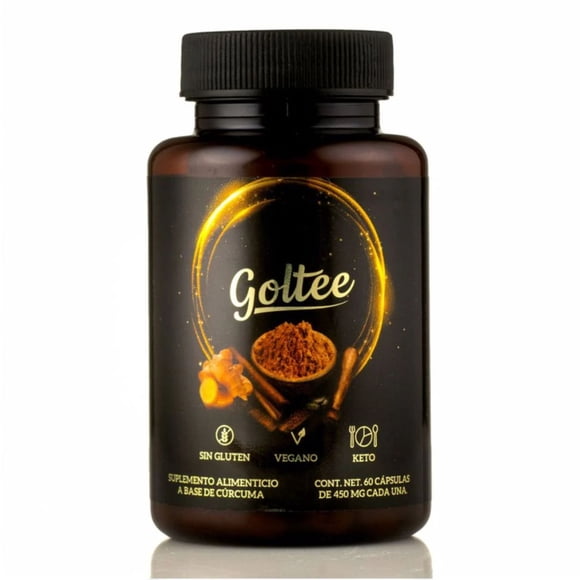 Cápsulas de Especias GOLDEN  MILK Goltee - Cúrcuma, Jengibre, Canela y Cardamomo - 60 Unidades